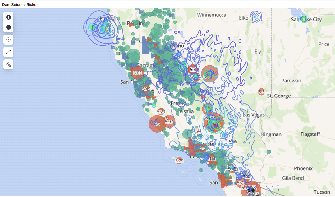 California dams earthquake effects