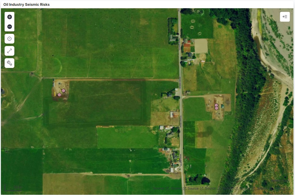 INNEX CALIFORNIA, INC wells in GRIZZLY BLUFF GAS field that hit by PGV 20cm/s earthquake waves on Dec 20, 2022