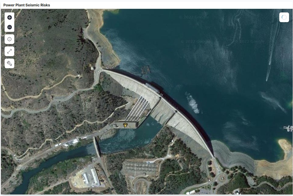 The hydroelectric power plants with 4.2 Gigawatts capacity that affected by  Peak Ground Velocity 1-2 cm/s in the M6.4 December 20 2022 earthquake