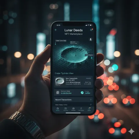 Mobile app demonstrating the justice tokens